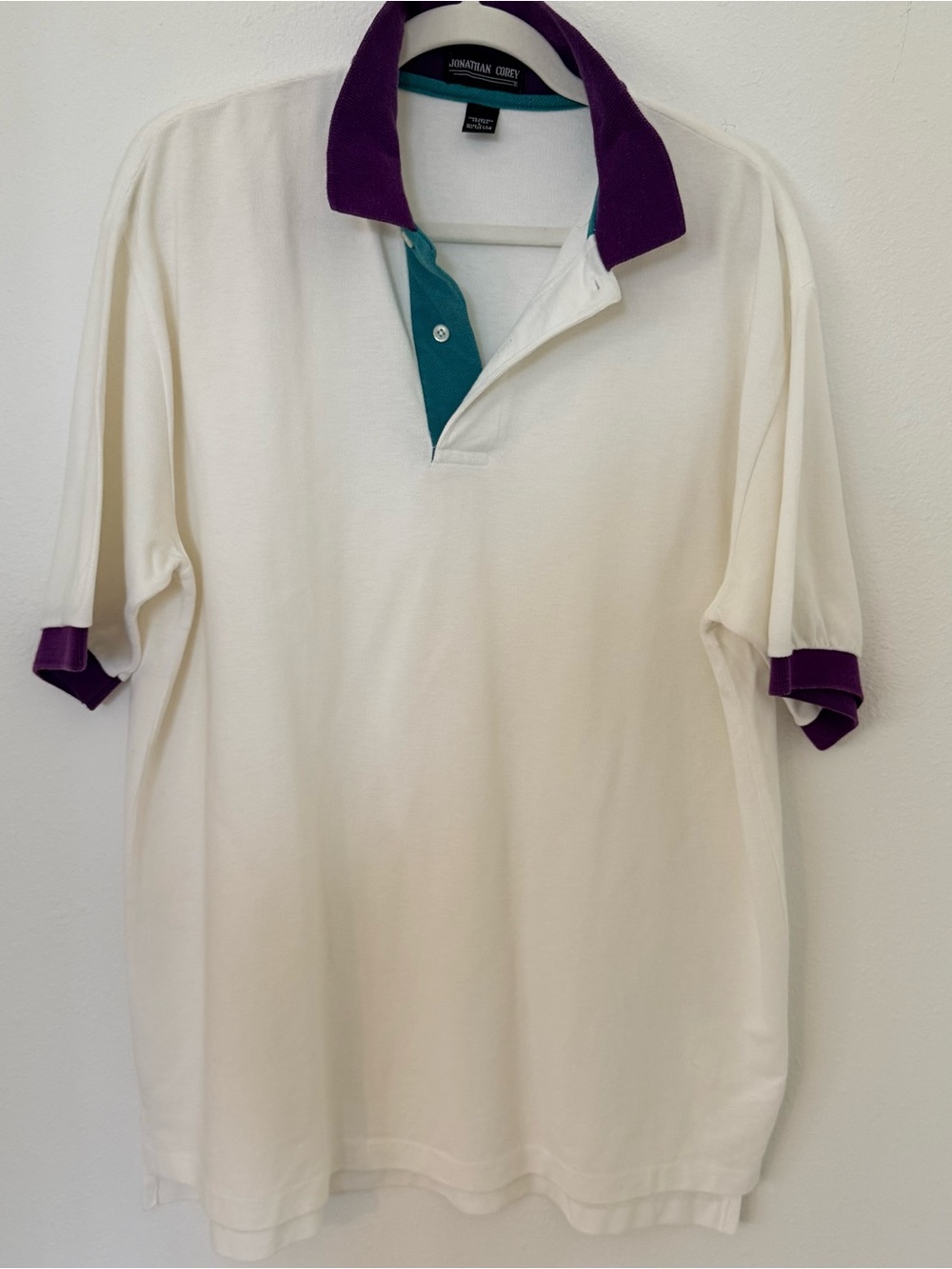 Jonathan Corey Colorblock Polo Shirt – Made in USA – 100% Combed Cotton